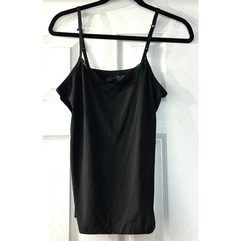 Women’s Secret‎ Treasure Sleepwear Black Stretchy Cami Top Size XL